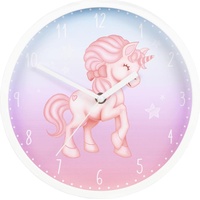 Hama Magical Unicorn Quarzwanduhr Rund Blau