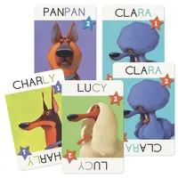 Djeco Top Dogs Kartenspiele, Mehrfarbig (35099), Bunt