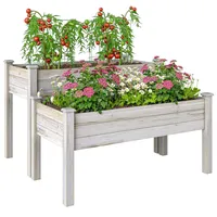 Outsunny Hochbeet 2 Stufen 114 x 115 x 76