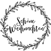 Rayher Schöne Weihnachten Motivstempel Weihnachtskranz 6,0 cm