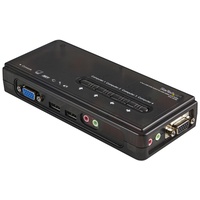 Startech 4 port USB KVM, KVM Switch, Schwarz