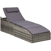 VidaXL Sonnenliege 192 x 62 x 95 cm grau