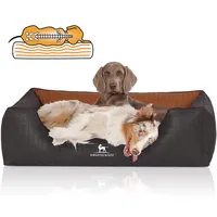 Knuffelwuff Hundebett Rough Road Orthopädisch Kunstleder M-L 85 x