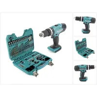 Makita DHP453Z ohne Akku + 100-tlg. Zubehör