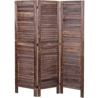 Mendler Paravent HWC-G30, Trennwand Sichtschutz Raumteiler, Shabby-Look 170x120cm ~