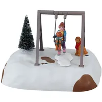 Lemax - Puppy Gets A Swing Ride, B/o (4.5v)