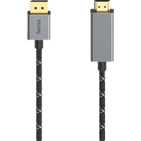 Hama DisplayPort>HDMI Kabel (1,5m) (schwarz)