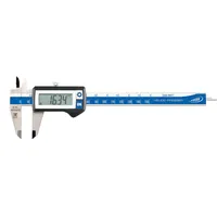 Helios Preisser Digitaler Taschenmessschieber eckiges Tiefenmaß 150 mm