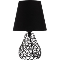 Pauleen Black Brilliance Tischleuchte max. 20 Watt Schwarz Stoff,