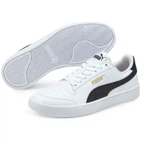 Puma Shuffle Junior White / Black / Team Gold