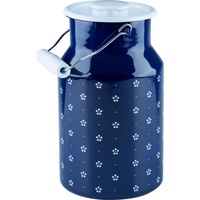 RIESS Riess, Milchkanne mit Deckel Blümchenblau 2 L,