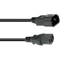 Omnitronic Kaltgeräte Verlängerung 3x0,75 1,5m sw