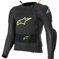 Alpinestars Bionic Plus Protektorenjacke Kinder - Schwarz/Neon-Gelb / L/XL
