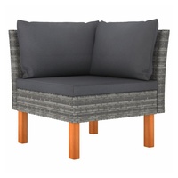 VidaXL Ecksofa grau/anthrazit