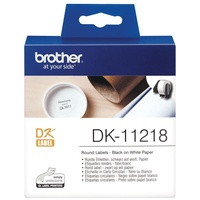 Brother DK-11218 rund, 24mm, weiß, 1 Rolle (DK11218)