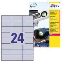 Avery Zweckform AVERY Zweckform Typenschildetiketten 70x37mm, wetterfest, silber 20
