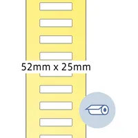 Herma Endlosetiketten, 52x25mm, weiß, seidenmatt, 1er-Pack 5000 Etiketten) (4247)