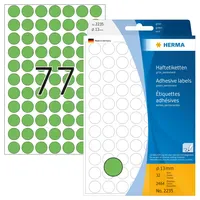 Herma Klebepunkte 2235 grün Ø 13 mm 2464 St.