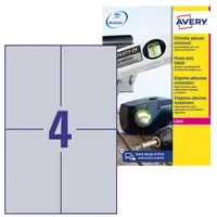 Avery Zweckform Typenschildetiketten L6134-20 Silber 105 x 148 mm
