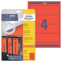 Avery Zweckform Ordneretiketten L4766-20 rot