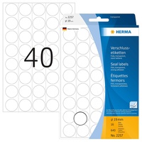 Herma Folienetiketten 2257 transparent 19,0 x 19,0 mm