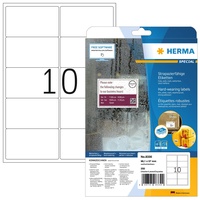 Herma Folienetiketten, wetterfest, weiß, matt, 25 Blatt Etiketten) 8330