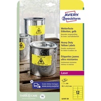 Avery Zweckform Gelbe Wetterfeste Folien-Etiketten