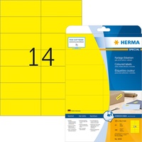 Herma Etiketten 5058 gelb 105,0 x 42,3 mm