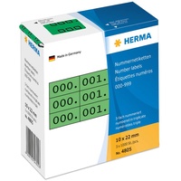 Herma 4805 Zahlen, grün 22,0 x 10,0 mm, 3x1.000