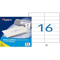 Agipa Universal-Etiketten, 37 mm mit Abzieh-Hilfe