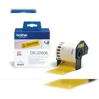 Brother Universaletiketten DK22606 Gelb 62 mm x 15,24 m