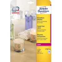 Avery Zweckform Etiketten 45,7x25,4 mm 25 Blatt/1000 Etiketten transparent
