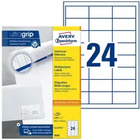 Avery Zweckform Universaletiketten 3658 Weiß 64,6 x 33,8 mm