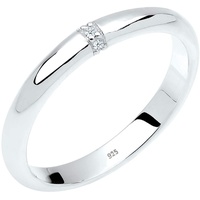Elli DIAMONDS Ring Damen Klassisch mit Diamant 0.045 ct.