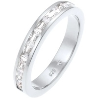 Elli Fingerring Bandring Memory Zirkonia Verlobung 925 Silber, Verlobungsring