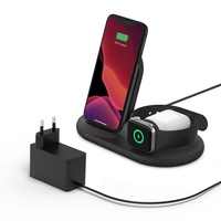 Belkin BoostCharge 3-in-1 Wireless Charger for Apple Devices schwarz