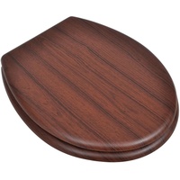 VidaXL Toilettensitze mit Deckel 2 Stk. MDF Braun