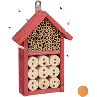 Relaxdays Insektenhotel Bausatz, rot