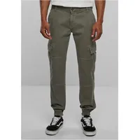 URBAN CLASSICS Washed Cargo Twill Hosen Gray 30