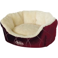 Nobby Komfortbett Ceno oval weinrot/beige