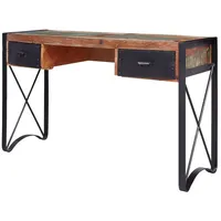 Massivmoebel24 Schreibtisch Altholz lackiert / Mehrfarbig