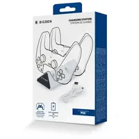 Bigben Interactive Ladestation für 2 Controller Ladegerät Schwarz, Weiß
