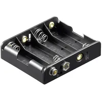 Goobay 81466 Batteriehalter 4x Mignon (AA) Druckknopfanschluss (L x