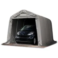 TOOLPORT 2,4x3,6m Zeltgarage, PVC-Plane, grau ohne Statik - (67836)
