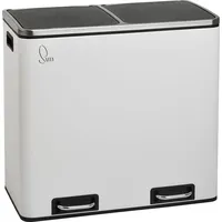 Svita TM2X24 Treteimer 48 Liter Abfalleimer Weiß