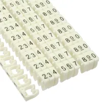 InLine 59961I 100er Pack Kabelmarkierer 6mm, Nr.0-9, weiß