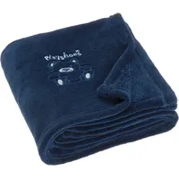Playshoes Unisex Baby Fleece-Decke Bär 301700, 11 - Marine,