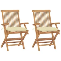 VidaXL Gartenstuhl 55 x 60 x 89 cm braun