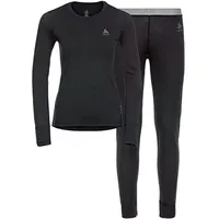 Odlo Merino Warm Langarm-baselayer - Black / Black -