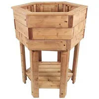 NATIV Pflanzkasten aus Holz 6eckig, 80 cm